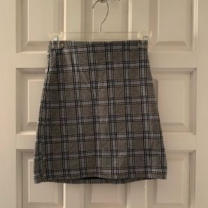 Plaid mini skirt